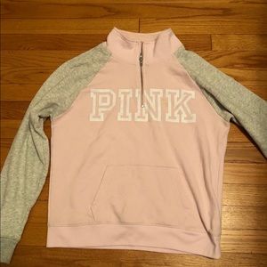 Track style sweatshirt from pink
